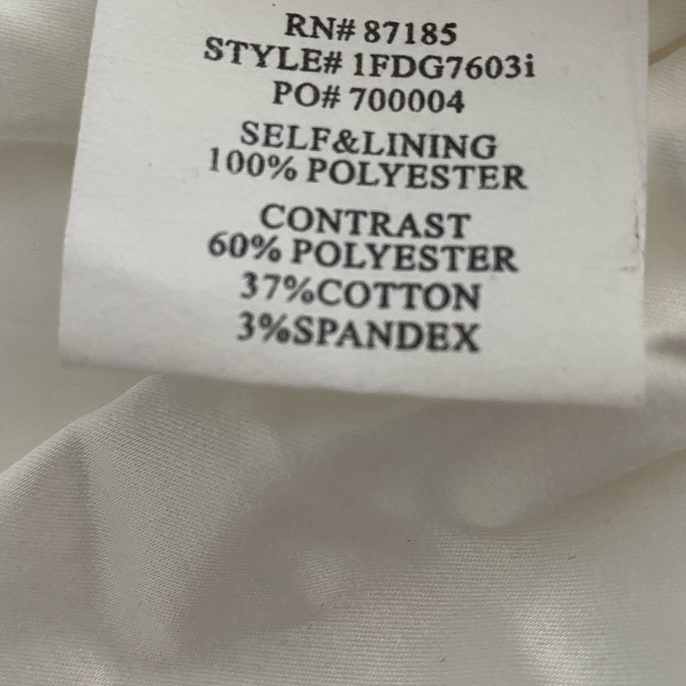 “ Ruby Rose”White Strapless Sequins Black-Bow-Sas… - image 6